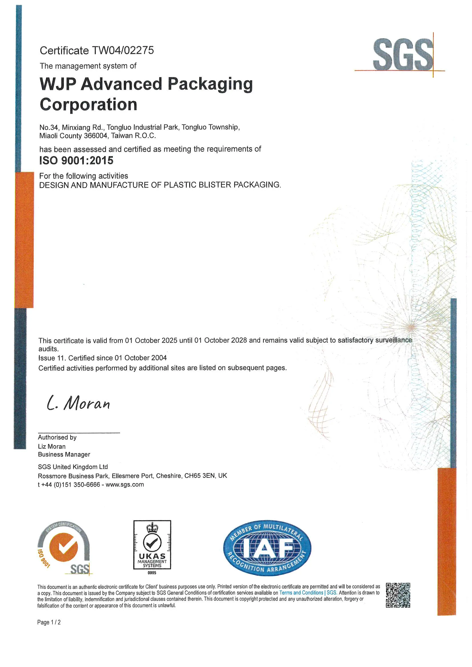 Certification